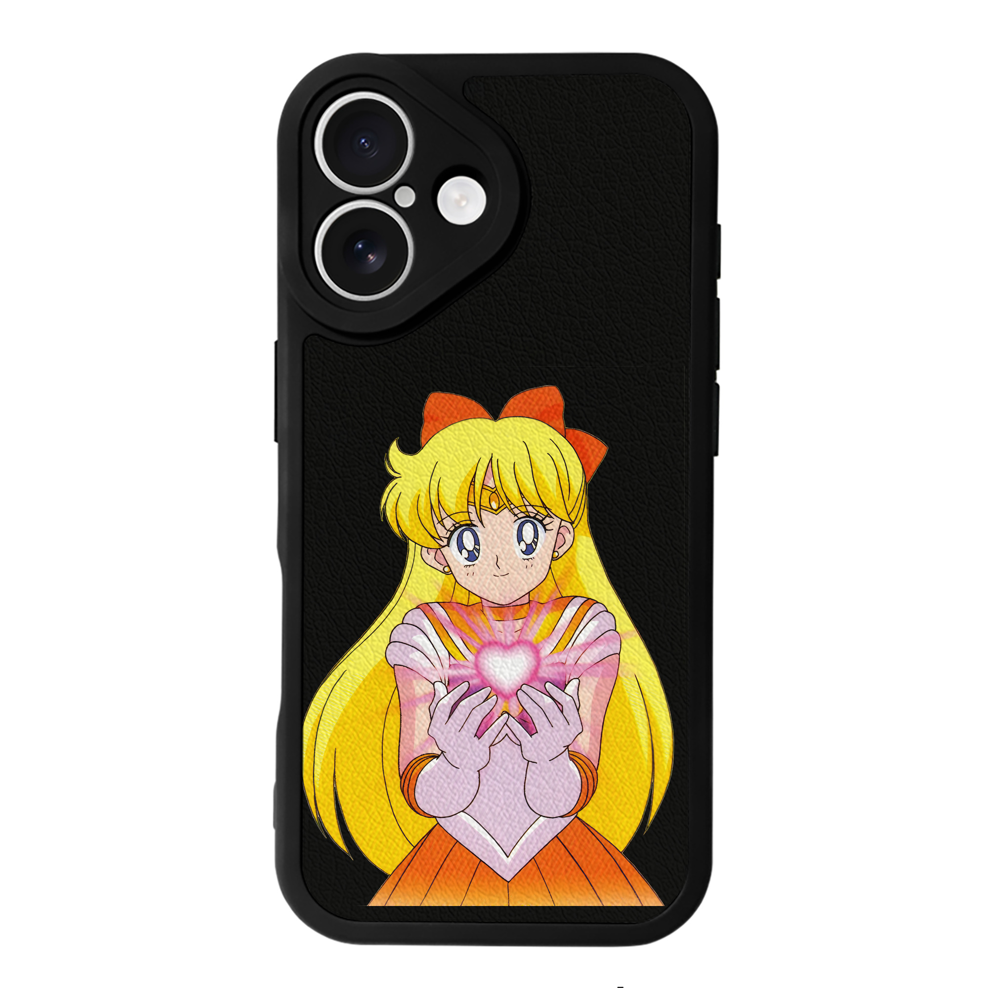 （画像用） 美少女戦士セーラームーン 愛野 美奈子 あいの みなこ Sailor Moon Aino Minako 【iPhone 16シリーズ対応】シリコンスマホケース（レザー調） 材質：シリコン
